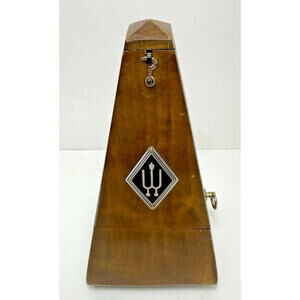 Vtg Wittner Maelzel Pyramid Metronome Wood 0345 February 1974 NOT Working German